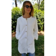 Erma's Closet Cream Zara Jacket with Pearl and Crystal Buttons